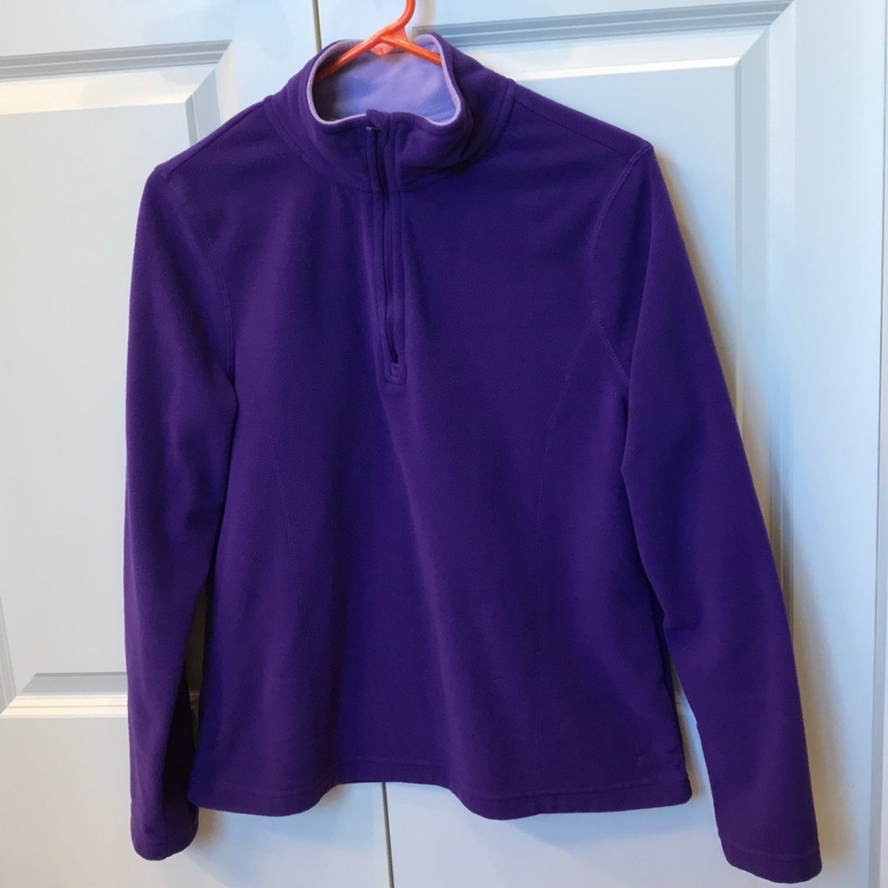 Fleece Zipper Front Pullover